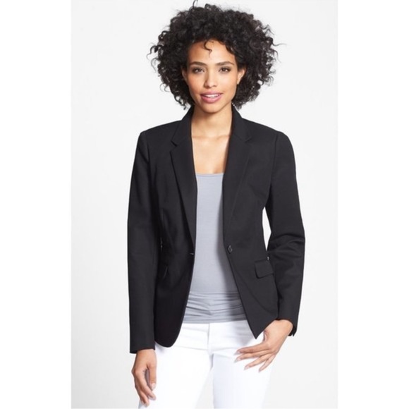 Vince Camuto Black One Button Blazer M - Picture 1 of 6
